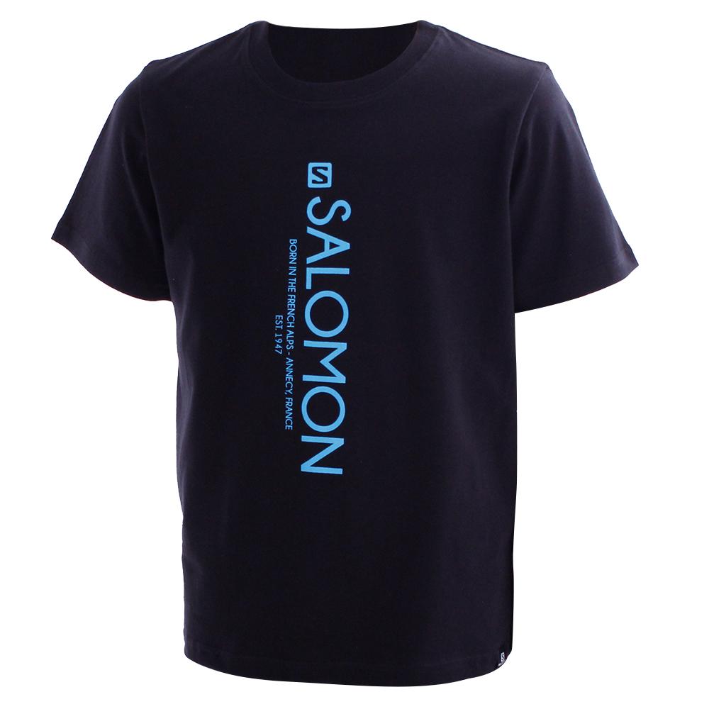 T-Shirts Salomon Enfant Noir - Salomon SIDE ALLEY SS B - France (8231-YVAUH)